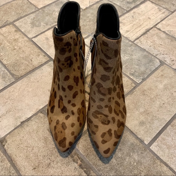 NWOT Cole Haan Women’s Calf Hair Ocelot Print Boot - Picture 3 of 9